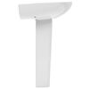 vidaXL Vasque autoportant avec socle C&eacute;ramique Blanc 650x520x200 mm