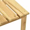 vidaXL Chaise longue de jardin avec table Bois de pin impr&eacute;gn&eacute;