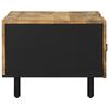 vidaXL Table basse noir 100x54x40 cm bois massif de manguier brut