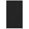 vidaXL Cabinet &agrave; chaussures avec &eacute;tag&egrave;re Ch&ecirc;ne noir 59 x 35 x 100 cm