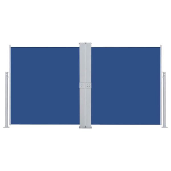 vidaXL Auvent lat&eacute;ral r&eacute;tractable Bleu 140 x 600 cm