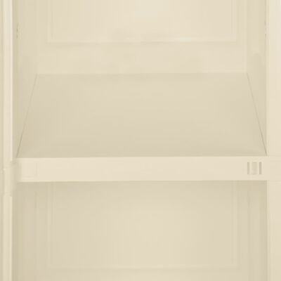 vidaXL Armoire plastique 40x43x85,5 cm design de bois blanc angora