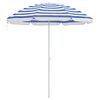 vidaXL Parasol de jardin polyester 170T Bleu et Blanc