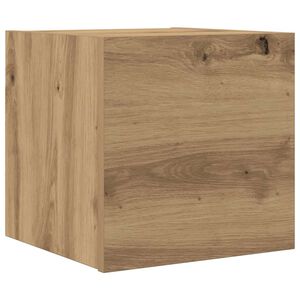 vidaXL Meuble TV mural ch&ecirc;ne artisanal 30,5x30x30 cm