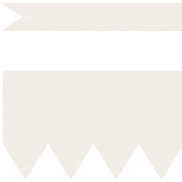 vidaXL Bordure de Pelouse 20 pcs Blanc 100 x 0.05 x 20 cm