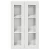 vidaXL Armoire suspendue Blanc 60 x 31 x 100 cm Bois d'ing&eacute;nierie