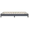 vidaXL Cadre de lit sans matelas gris foncé 160x210 cm velours