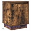 vidaXL Cabinet de chevet Ch&ecirc;ne fum&eacute; 39 x 34,5 x 50 cm
