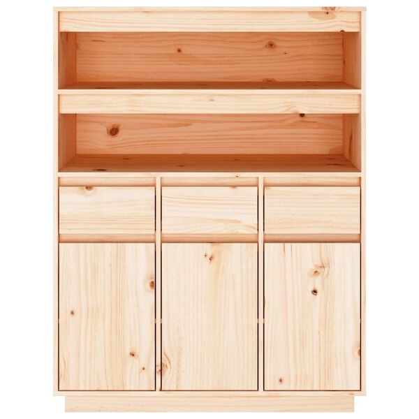 vidaXL Buffet haut 89x40x116,5 cm Bois massif de pin