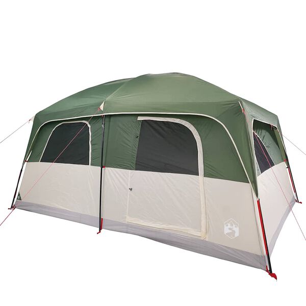 vidaXL Tente de cabine familiale 8 personnes vert imperméable