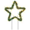 vidaXL D&eacute;coration lumineuse &eacute;toile de No&euml;l piquets 3 pcs 50 LED 29 cm
