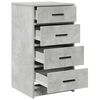 vidaXL Buffet avec tiroir Gris b&eacute;ton 40 x 41 x 75 cm Bois d'ing&eacute;nierie