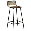 vidaXL Chaises de bar lot de 2 bois de récupération solide