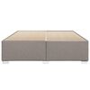 vidaXL Cadre de lit sans matelas taupe 180x200 cm tissu