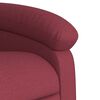 vidaXL Fauteuil de massage inclinable Rouge bordeaux Tissu