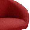 vidaXL Chaises pivotantes &agrave; manger lot de 6 rouge bordeaux tissu