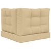 vidaXL Coussin de canap&eacute; d'ext&eacute;rieur 3 pcs Beige Polyester