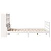 vidaXL Lit biblioth&egrave;que sans matelas blanc 140x200 cm bois pin massif
