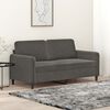 vidaXL Canap&eacute; &agrave; 2 places Gris fonc&eacute; 140 cm Velours