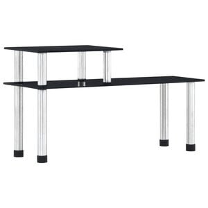 vidaXL &Eacute;tag&egrave;re de cuisine Noir 45x16x26 cm Verre tremp&eacute;