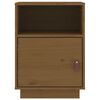 vidaXL Tables de chevet 2pcs Marron miel 40x34x55cm Bois de pin massif