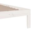 vidaXL Cadre de lit sans matelas blanc bois massif 100x200 cm