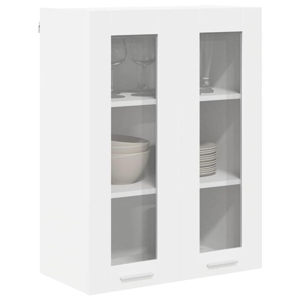 vidaXL Armoire suspendue Blanc 60 x 31 x 80 cm Bois d'ing&eacute;nierie