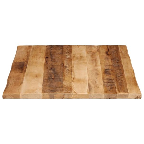vidaXL Dessus de table bord vivant 100x80x2,5 cm bois de manguier brut