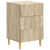 vidaXL Table de chevet Ch&ecirc;ne Sonoma 43 x 39,5 x 66,5 cm