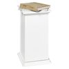 FMD Table d'appoint avec porte 57,4 cm Blanc