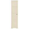 vidaXL Armoire plastique 40x43x164 cm design de bois blanc angora