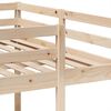 vidaXL Lit superposé triple 140x200/70x140 cm bois de pin massif