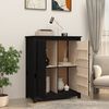 vidaXL Buffet Noir 83x41,5x100 cm Bois massif de pin