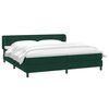 vidaXL Sommier &agrave; lattes de lit et matelas vert fonc&eacute; 180x220cm velours