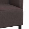 vidaXL Canap&eacute; &agrave; Haut Dossier 101cm Marron fonc&eacute; tissu