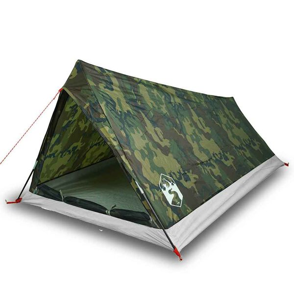 vidaXL Tente de camping 2 personnes camouflage imperméable