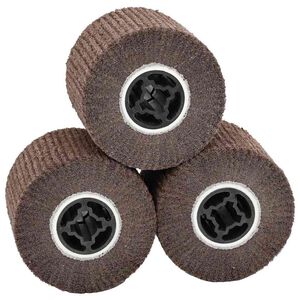 vidaXL Rouleaux de pon&ccedil;age 3 pc Marron 12 x 12 x 10 cm