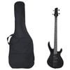 vidaXL Guitare basse &eacute;lectrique pour d&eacute;butants avec sac noir 4/4 46