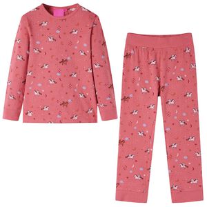Pyjamas enfants à manches longues rose ancien 92