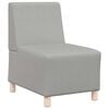 vidaXL Canap&eacute; modulaire sans accoudoirs Gris nuage 55 cm Tissu