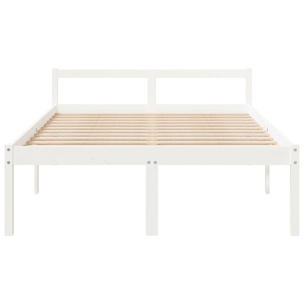 vidaXL Lit pour personne &acirc;g&eacute;e sans matelas 120x200 cm bois pin massif