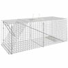 vidaXL Pi&egrave;ge &agrave; animaux 64,5 x 25 x 26,5 cm Fer galvanis&eacute;