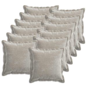 vidaXL Housse de coussin 12 pcs HOUTEN Gris clair 45 x 45 cm