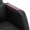 vidaXL Chaise de bureau de massage Noir Similicuir