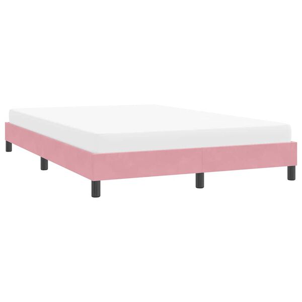 vidaXL Cadre de lit sans matelas rose 160x210 cm velours