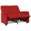 vidaXL Fauteuil de massage inclinable 2 places rouge bordeaux