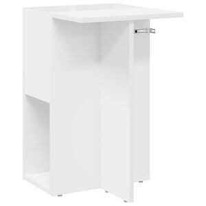vidaXL Table d'appoint Blanc 35 x 40 x 55 cm Bois d'ing&eacute;nierie