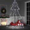 vidaXL Arbre de Noël cône 240 LED d'intérieur/d'extérieur 118x180 cm