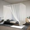 vidaXL Moustiquaire suspendue 156 maille blanc 220x100x150 cm