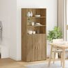vidaXL Haut Armoire Ch&ecirc;ne artisanal 80 x 42,5 x 185 cm
